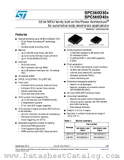 SPC560D40L1 datasheet pdf ST Microelectronics