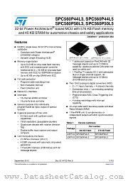 SPC560P50L3CEFAR datasheet pdf ST Microelectronics
