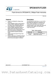 SPC564A70-FLASH datasheet pdf ST Microelectronics