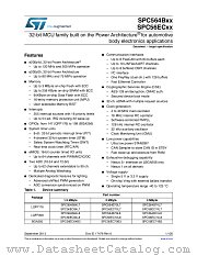 SPC56EC64L8B9E0 datasheet pdf ST Microelectronics
