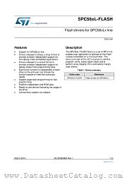 SPC56xL-FLASH datasheet pdf ST Microelectronics