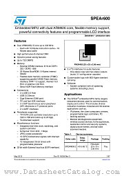SPEAr600 datasheet pdf ST Microelectronics