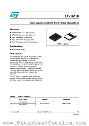 SPV1001N30 datasheet pdf ST Microelectronics
