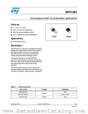 SPV1001T40 datasheet pdf ST Microelectronics