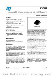 SPV1020 datasheet pdf ST Microelectronics