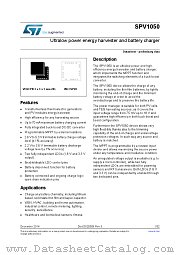 SPV1050TTR datasheet pdf ST Microelectronics