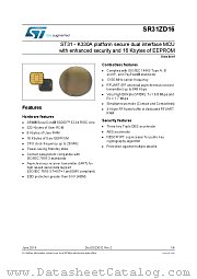 SR31ZD16 datasheet pdf ST Microelectronics