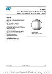 SRI512-SBN18/1GE datasheet pdf ST Microelectronics