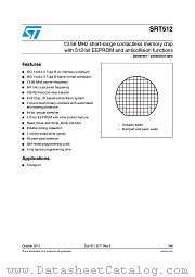 SRT512-SBN18/1GE datasheet pdf ST Microelectronics