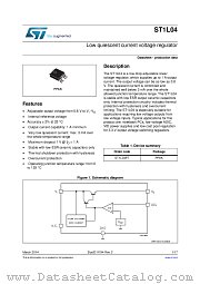 ST1L04PT-R datasheet pdf ST Microelectronics