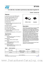 ST1S10PUR datasheet pdf ST Microelectronics