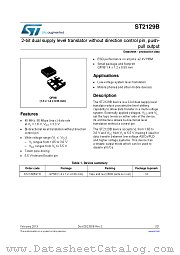 ST2129B datasheet pdf ST Microelectronics