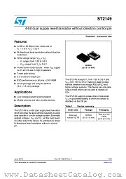 ST2149QTR datasheet pdf ST Microelectronics