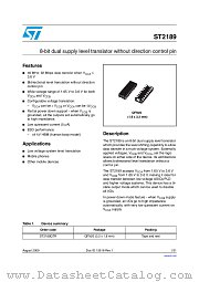 ST2189QTR datasheet pdf ST Microelectronics
