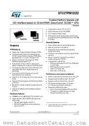ST33TPM12I2CR28 datasheet pdf ST Microelectronics