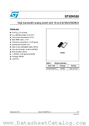 ST3DV520 datasheet pdf ST Microelectronics