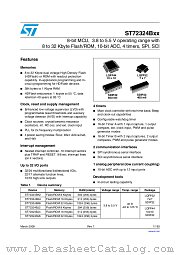 ST72F324BJ6T3 datasheet pdf ST Microelectronics