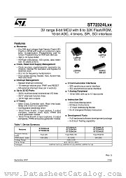 ST72F324LJ2T6 datasheet pdf ST Microelectronics
