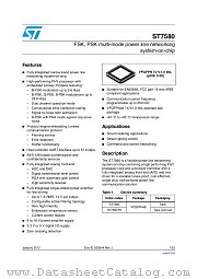 ST7580TR datasheet pdf ST Microelectronics