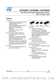 ST7FOXK1T6 datasheet pdf ST Microelectronics
