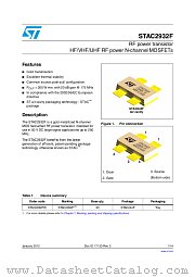STAC2932F datasheet pdf ST Microelectronics