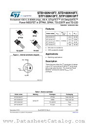 STB100N10F7 datasheet pdf ST Microelectronics