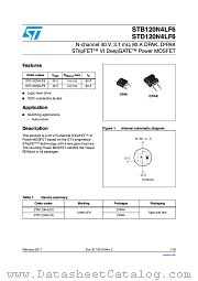 STB120N4LF6 datasheet pdf ST Microelectronics