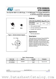 STB13NM60N datasheet pdf ST Microelectronics