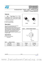 STB185N55F3 datasheet pdf ST Microelectronics