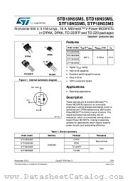 STF18N55M5 datasheet pdf ST Microelectronics