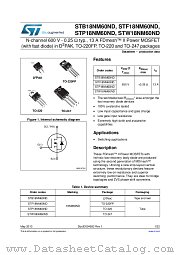 STP18NM60ND datasheet pdf ST Microelectronics