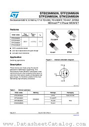 STW23NM50N datasheet pdf ST Microelectronics