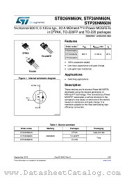 STF26NM60N datasheet pdf ST Microelectronics