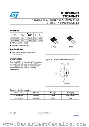 STI270N4F3 datasheet pdf ST Microelectronics