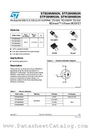 STB28NM50N datasheet pdf ST Microelectronics