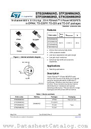 STF28NM60ND datasheet pdf ST Microelectronics