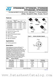 STF30N65M5 datasheet pdf ST Microelectronics