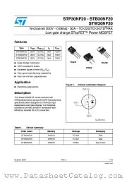 STP30NF20 datasheet pdf ST Microelectronics