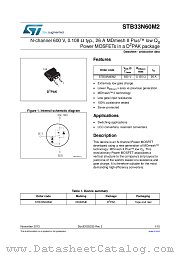 STB33N60M2 datasheet pdf ST Microelectronics