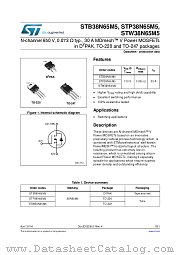 STW38N65M5 datasheet pdf ST Microelectronics