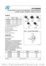 STF42N65M5 datasheet pdf ST Microelectronics