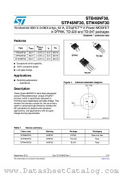 STB46NF30 datasheet pdf ST Microelectronics