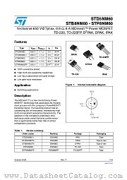 STB8NM60T4 datasheet pdf ST Microelectronics