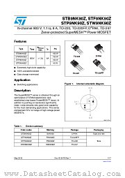 STB9NK90Z datasheet pdf ST Microelectronics