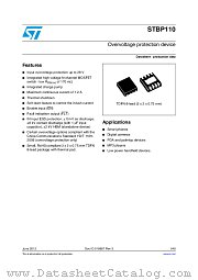STBP110ETDJ6F datasheet pdf ST Microelectronics