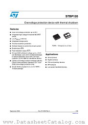 STBP120BVDK6F datasheet pdf ST Microelectronics