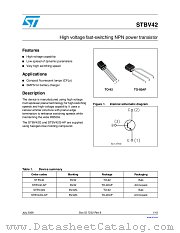 STBV42-AP datasheet pdf ST Microelectronics