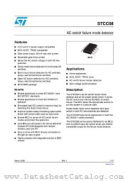 STCC08 datasheet pdf ST Microelectronics