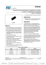 STCH01LNWTR datasheet pdf ST Microelectronics