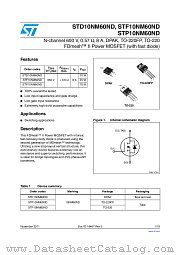 STD10NM60ND datasheet pdf ST Microelectronics